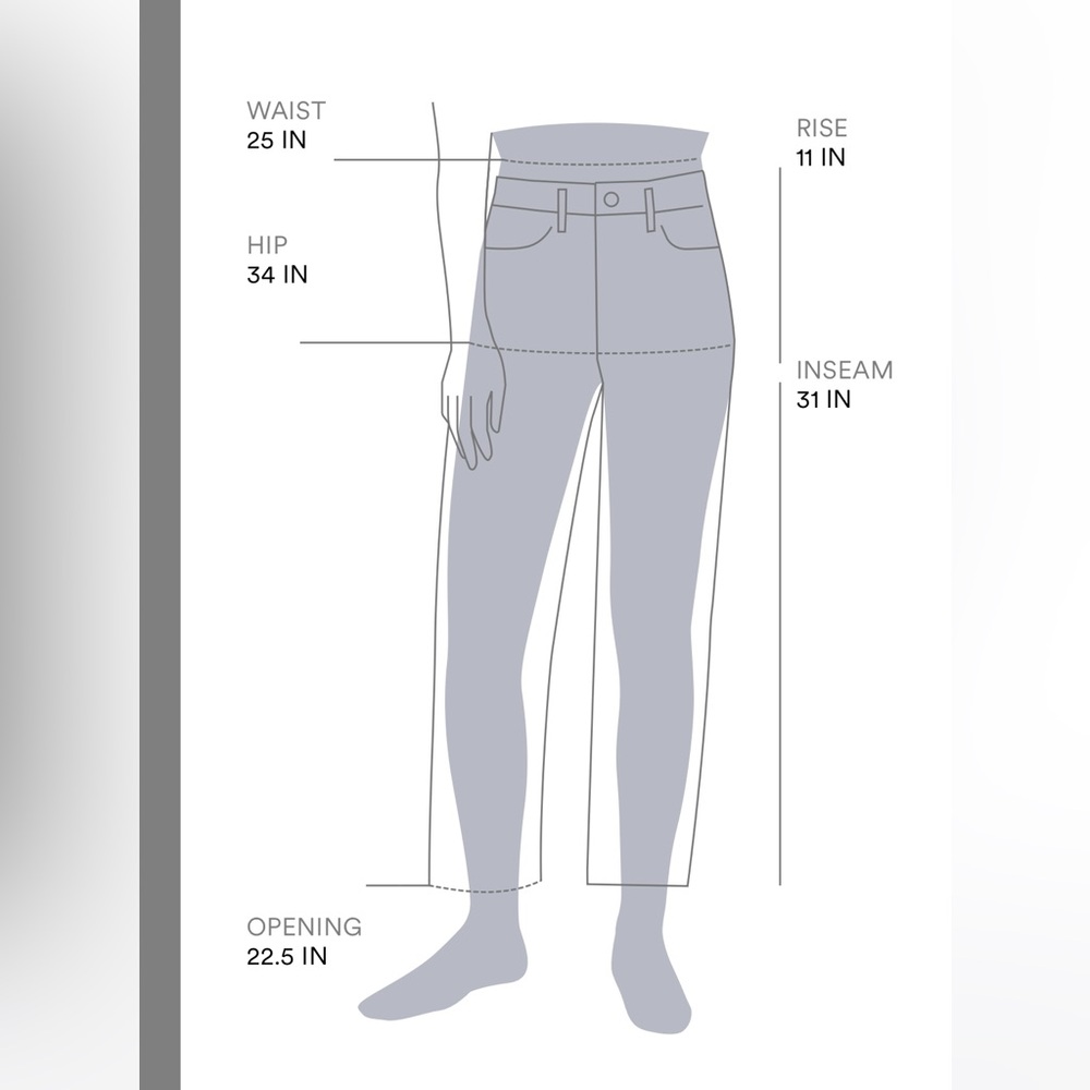 Frame Denim Le Slim Palazzo High Rise Wide Leg Dark Wash Jeans in Skywalk 25 - Picture 15 of 15